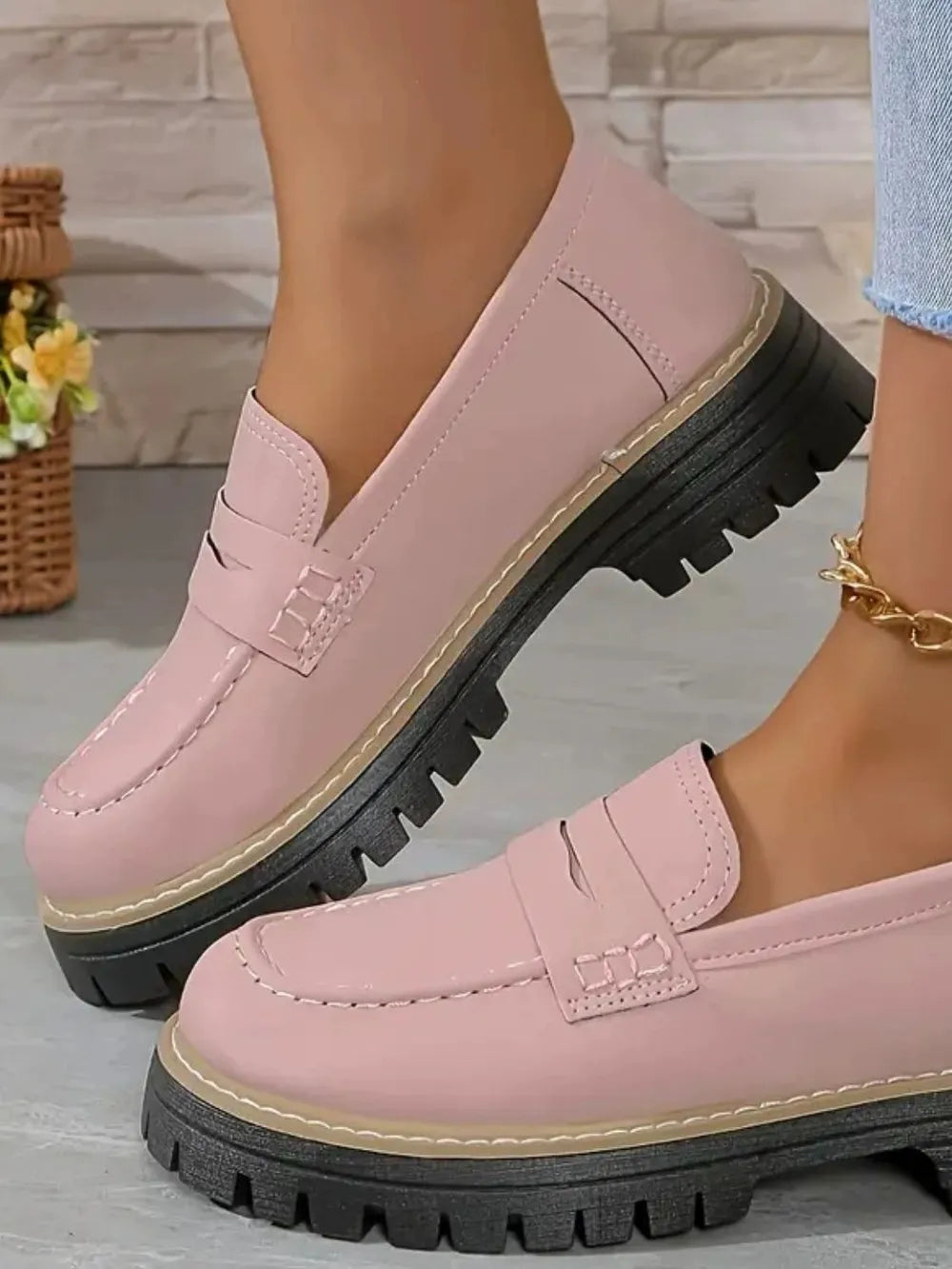 Casual sandblasted British style women&