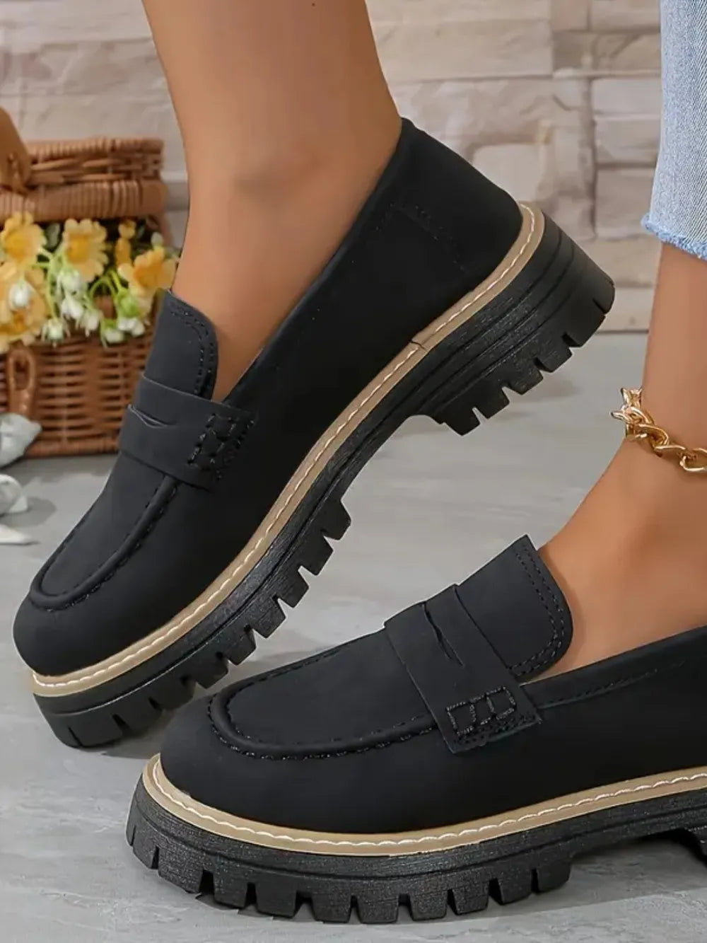 Casual sandblasted British style women&